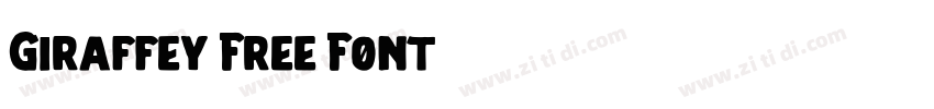 Giraffey Free Font字体转换